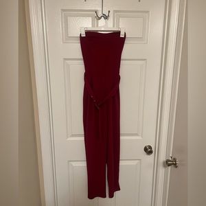 FashonNova Red Jumpsuit